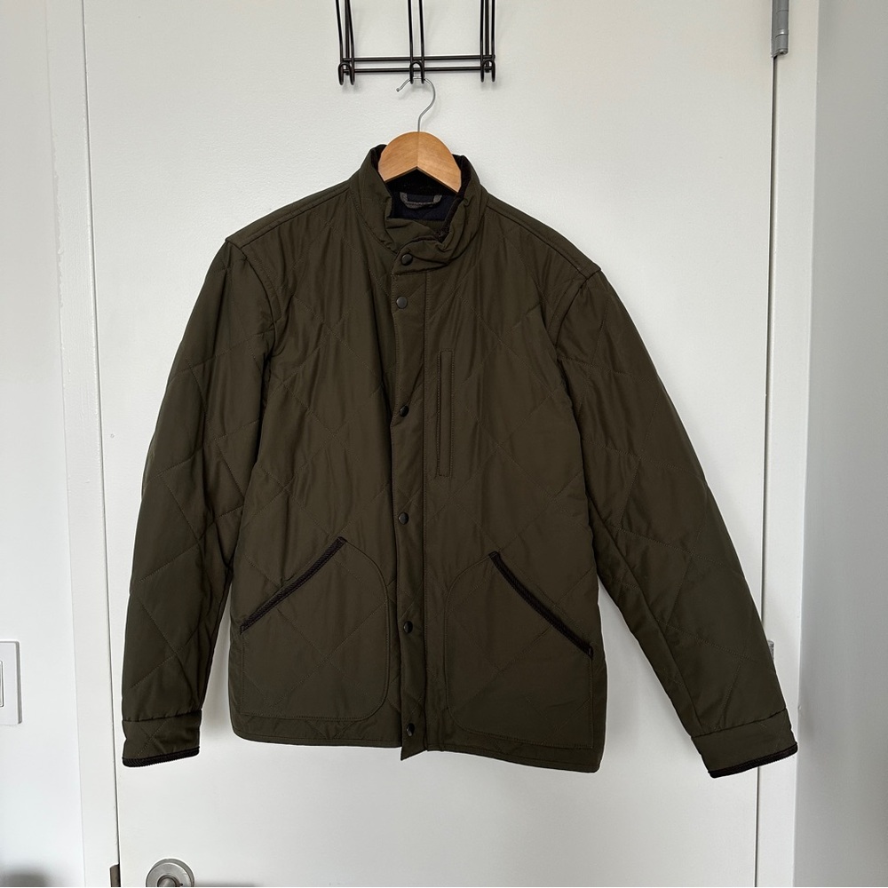 J. Crew Sussex Quilted Jacket with Primaloft in Dark Moss
